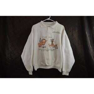 UBC Faculty of Medicine 4 Year Club Med Sweatshirt Unisex Vtg Garfield Large